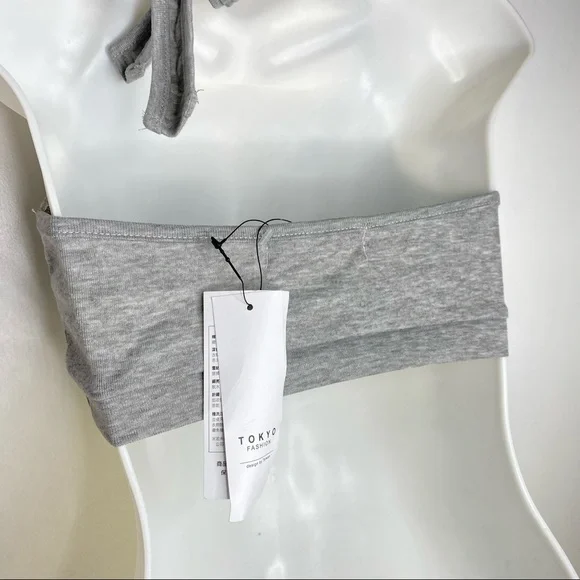 NWT Tokyo Fashion Crop Halter top - Picture 3 of 6